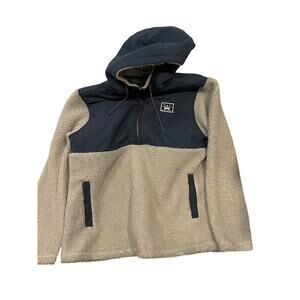 Hurley Sherpa Fleece Hoodie Jacket - Size L